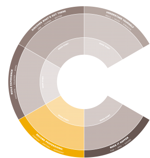 Careers Compass: Become professional section highlighted